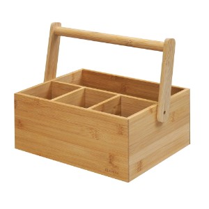 Suport tacamuri si condimente 30 x 21 cm, bambus - Zokura