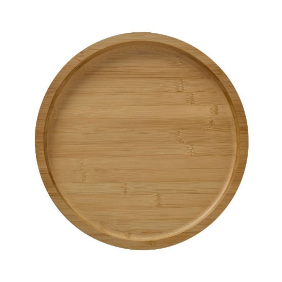 Platou servire, cu capac, bambus, 35,5cm, "Farberware" - Kitchen Craft