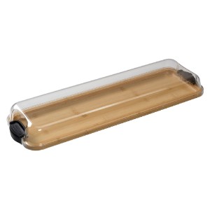 Platou servire, cu capac, bambus, 17x56 cm, "Farberware" - Kitchen Craft