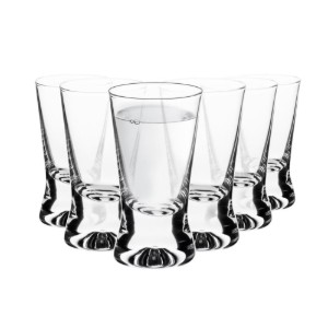 Set 6 pahare shot vodca, sticla, 25ml, "X-line" - Krosno
