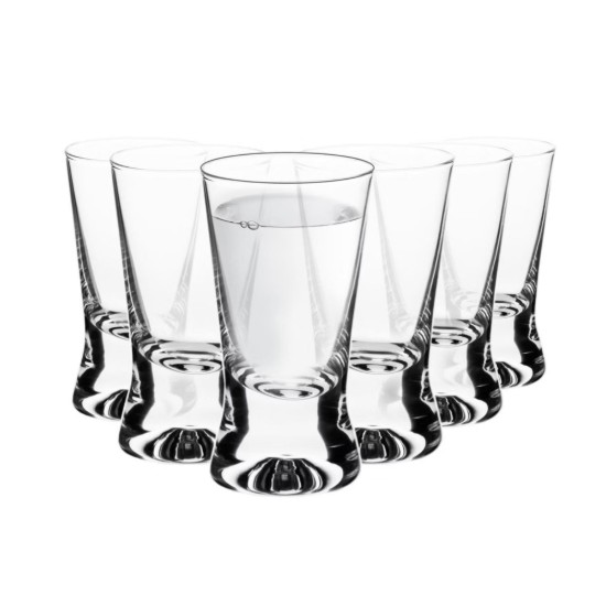 Set 6 pahare shot vodca, sticla, 25ml, "X-line" - Krosno
