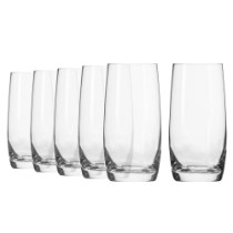 Set 6 pahare long drinks, sticla, 350ml, "Blended" - Krosno