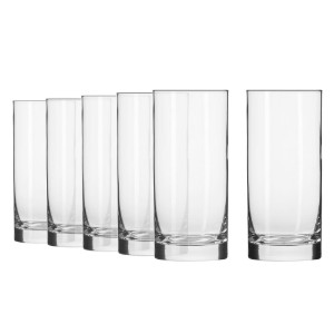 Set 6 pahare long drinks, sticla, 330ml, "Balance" - Krosno