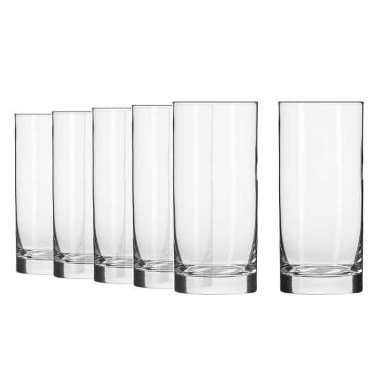Set 6 pahare long drinks, sticla, 330ml, "Balance" - Krosno