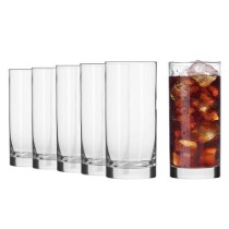 Set 6 pahare long drinks, sticla, 300ml, "Balance" - Krosno