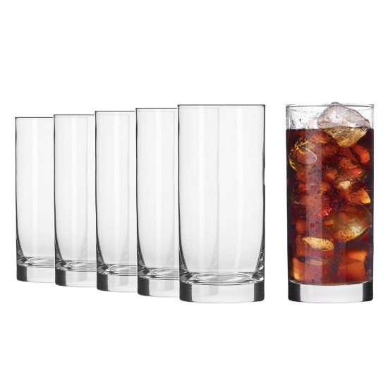 Set 6 pahare long drinks, sticla, 300ml, "Balance" - Krosno