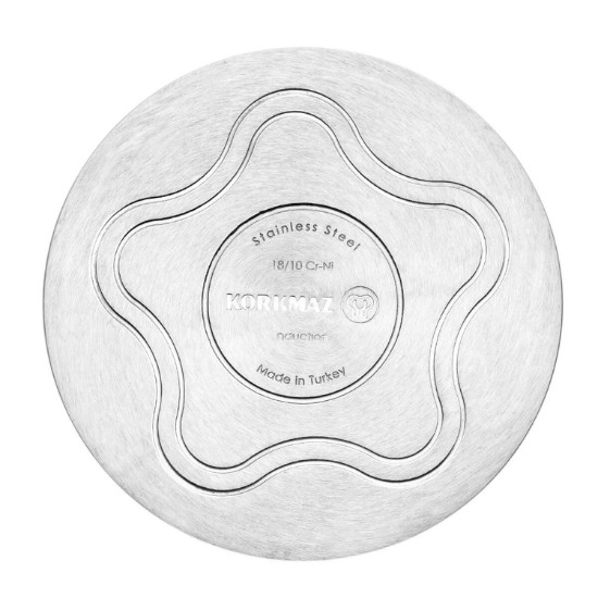 Set vase de gatit, inox, 11 piese, "Alfa Plus" - Korkmaz