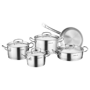 Set vase de gatit, inox, 9 piese, "Proline" - Korkmaz