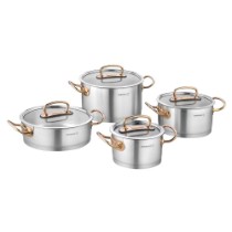 Set oale inox, 8 piese, "Proline", Rosegold - Korkmaz