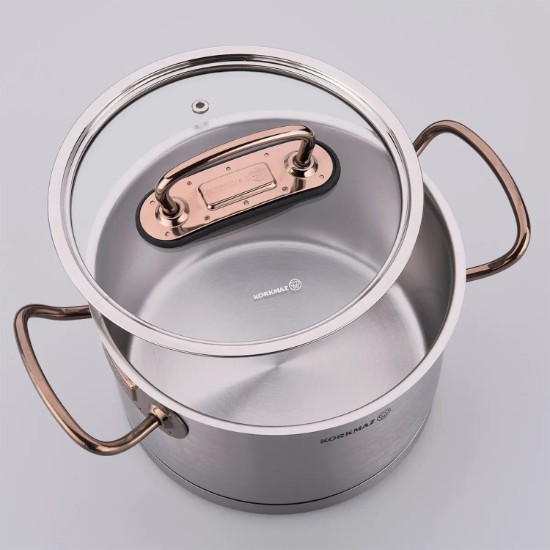 Set oale inox, 8 piese, "Proline", Rosegold - Korkmaz