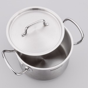 Oala inox, cu capac, 34cm/42,5L, "Proline Gastro" - Korkmaz