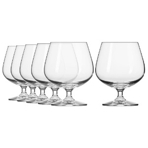 Set 6 pahare coniac, sticla cristalina, 480ml, "Balance" - Krosno