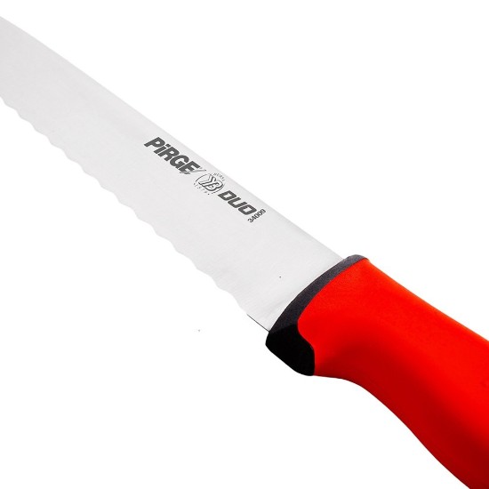 Cutit pentru paine, 22,5cm, "Duo", Rosu - Pirge