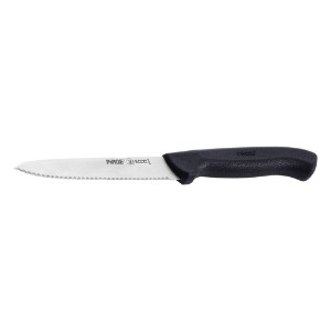 Cutit universal, lama zimtata, 12cm, "Ecco", Negru - Pirge