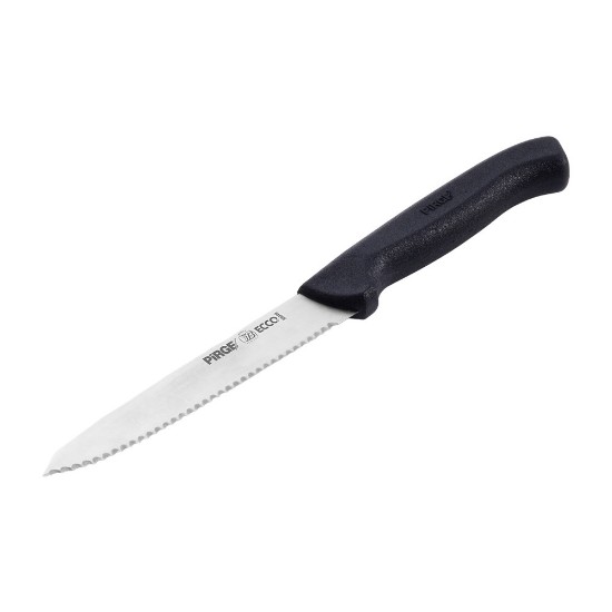 Cutit universal, lama zimtata, 12cm, "Ecco", Negru - Pirge