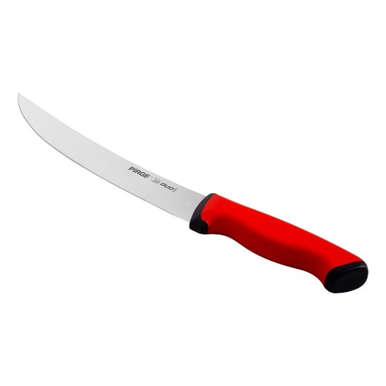 Cutit macelar, lama curbata, 26cm, "Duo", Rosu - Pirge