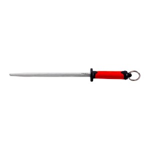 Masat rotund ascutire cutite, 25cm, "Duo", Rosu - Pirge