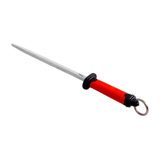 Masat rotund ascutire cutite, 30cm, "Duo", Rosu - Pirge