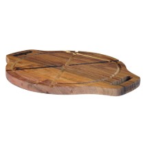 Platou servire pizza, lemn de acacia, 42 x 33 cm - Zokura