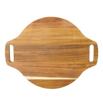 Platou servire pizza, lemn de acacia, 42 x 33 cm - Zokura