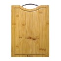 Tocator cu maner, din bambus, 34 x 25 cm, grosime 1,5 cm - Zokura