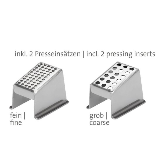Presa usturoi cu 2 insertii de presare, inox, "Gallant Plus" - Westmark