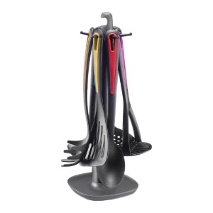 Set 6 ustensile bucatarie, cu suport rotativ, plastic, "Gallant" - Westmark