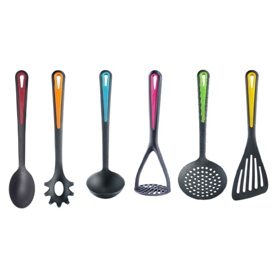 Set 6 ustensile bucatarie, cu suport rotativ, plastic, "Gallant" - Westmark