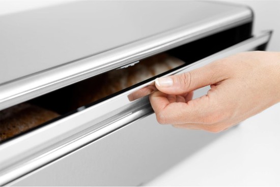 Cutie pentru paine, inox, 46,5 x 25 cm, "Fall Front", Matt Steel - Brabantia
