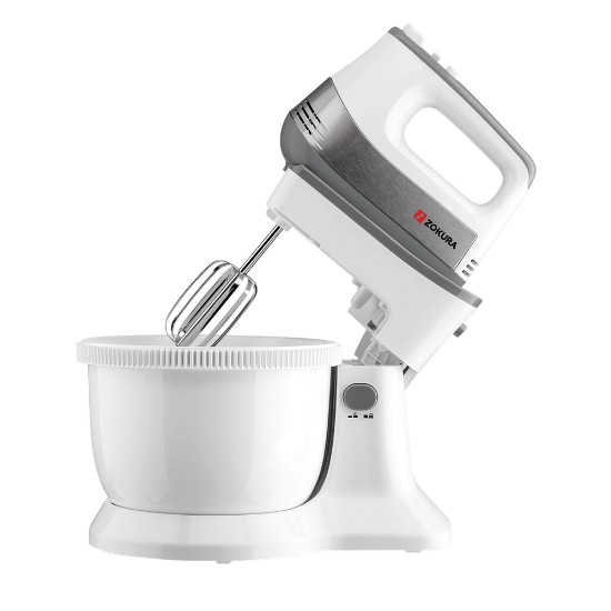 Mixer de mana cu bol rotativ, 500W - Zokura