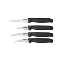 Set 4 cutite pentru decorat, "Gastro", Negru - Pirge