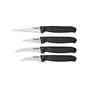 Set 4 cutite pentru decorat, "Gastro", Negru - Pirge