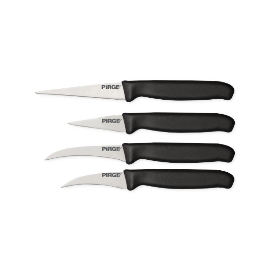 Set 4 cutite pentru decorat, "Gastro", Negru - Pirge