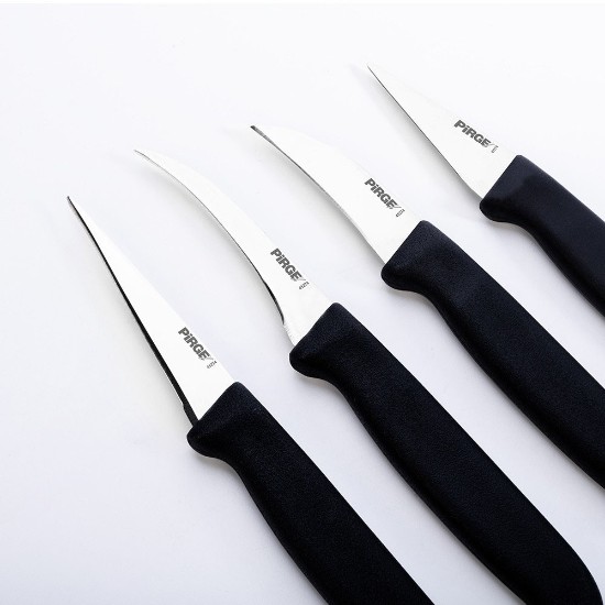 Set 4 cutite pentru decorat, "Gastro", Negru - Pirge