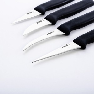 Set 4 cutite pentru decorat, "Gastro", Negru - Pirge