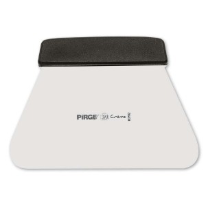 Racleta aluat, inox, 19 cm, "Creme", Negru - Pirge
