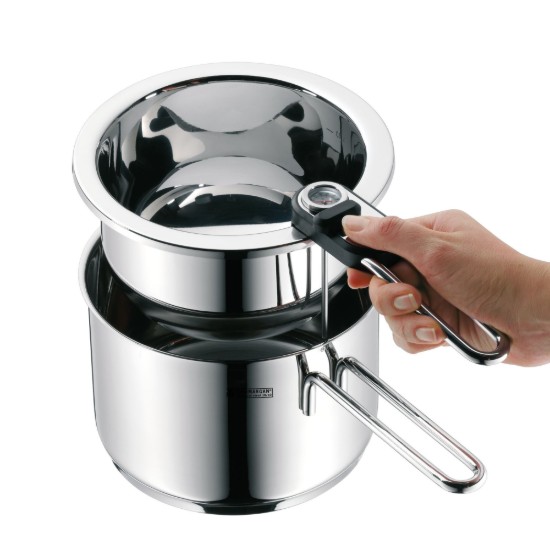 Set vase gatire la bain marie, cu termometru, otel inoxidabil, 1,5l - WMF
