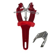 Ascutitor cutite, tip fluture, "Butcher's", Rosu - Pirge