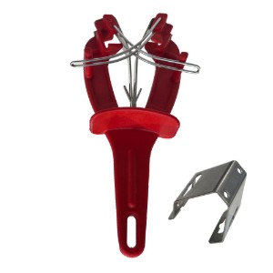 Ascutitor cutite, tip fluture, "Butcher's", Rosu - Pirge