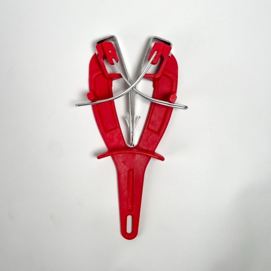 Ascutitor cutite, tip fluture, "Butcher's", Rosu - Pirge