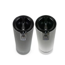 Set 2 rasnite electrice sare si piper, 15 cm, "Line Z", Carbon/Aluminum - Peugeot