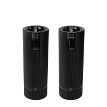Set 2 rasnite electrice sare si piper, 15 cm, "Line Z", Matte Black - Peugeot