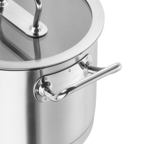 Oala inox, cu capac, 24cm/8,1L, "ZWILLING Pro" - Zwilling