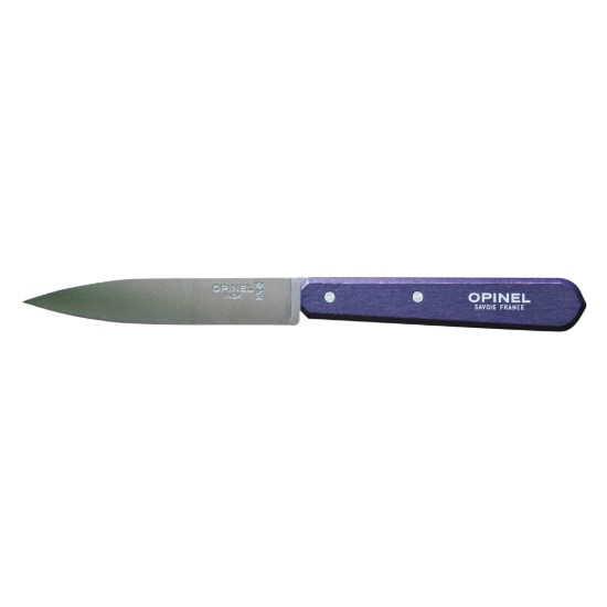 Cutit pentru decojit N°112, inox, 10cm, "Les Essentiels", Purple - Opinel
