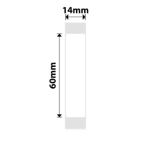 Rola etichete autoadezive N1, 14x60mm, 110 buc/rola, Alb - NIIMBOT