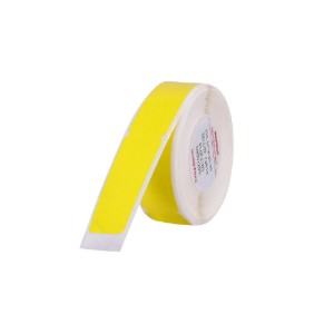 Rola etichete autoadezive cabluri, 12,5x74+35mm, 65 buc/rola, Galben - NIIMBOT