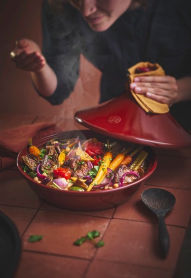Tajine, ceramica, 32,5cm/2,5L, Fable Red - Emile Henry