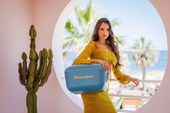 Lada frigorifica, 20L, "Classic", Marine - Mustard - Polarbox