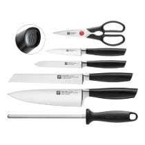 Set cutite 7 piese, otel inoxidabil, "All Star", Black - Zwilling