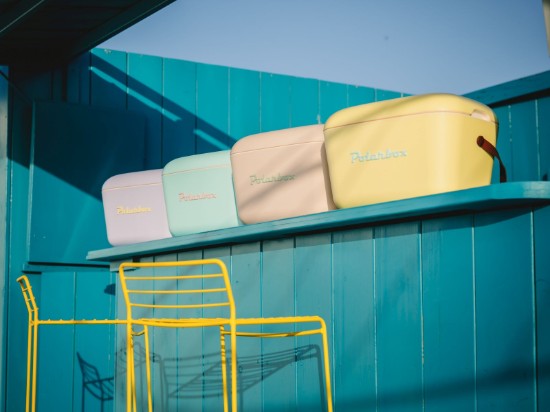 Lada frigorifica, 20L, "Classic", Yellow - Cyan - Polarbox